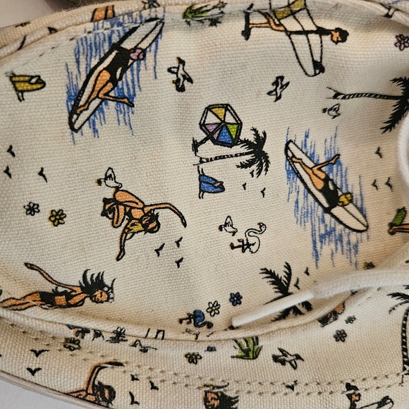 Vans Off The Wall Woman Size 10 Rata Vulc SF Summer Stories Casual Novelty Fun - Picture 4 of 11